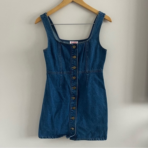 re:named Denim Button-Up Mini Dress – Size Small - Picture 1 of 5